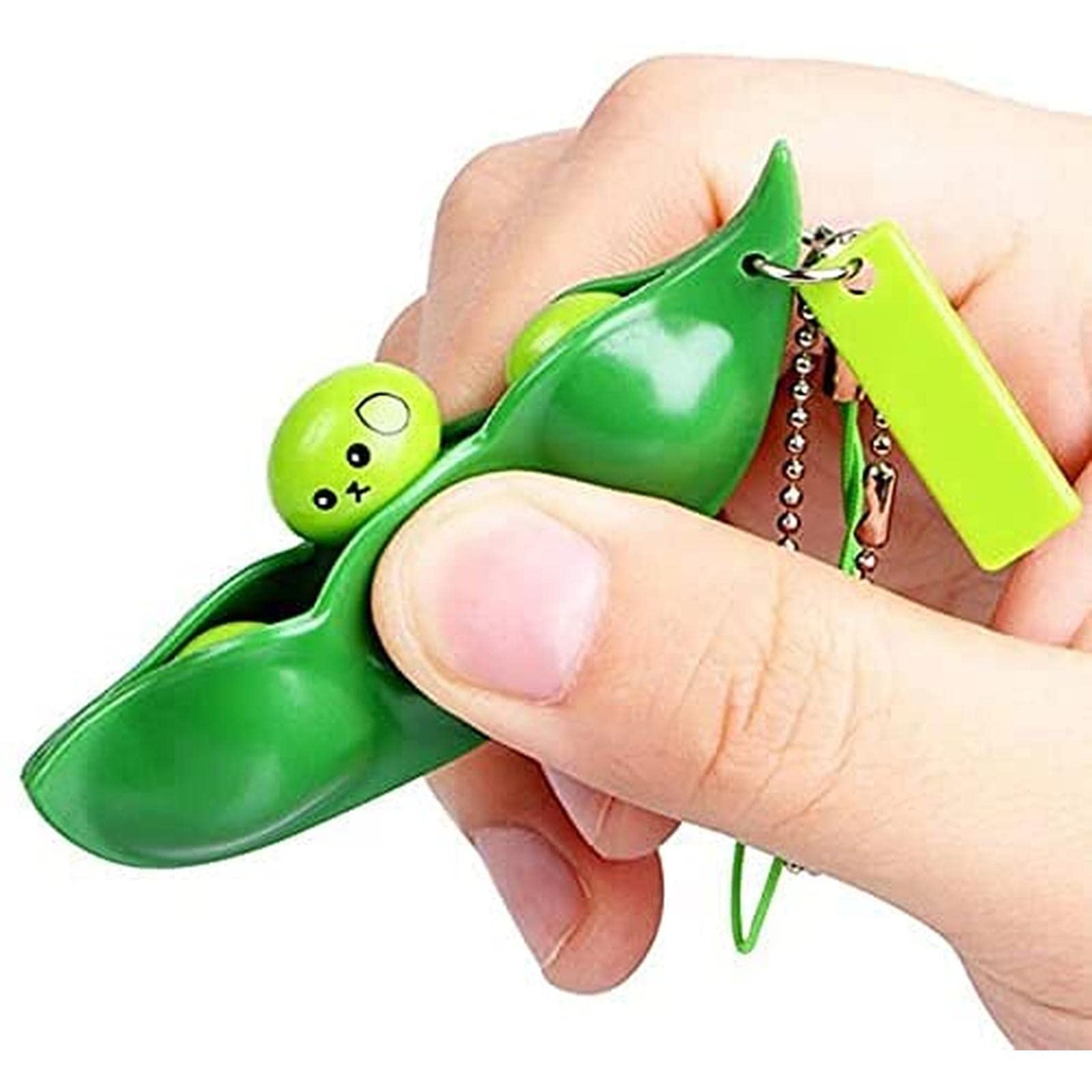 Amazon.co.jp: BNBBR スクイーズ豆枝豆キーホルダーキーリング押し出し 