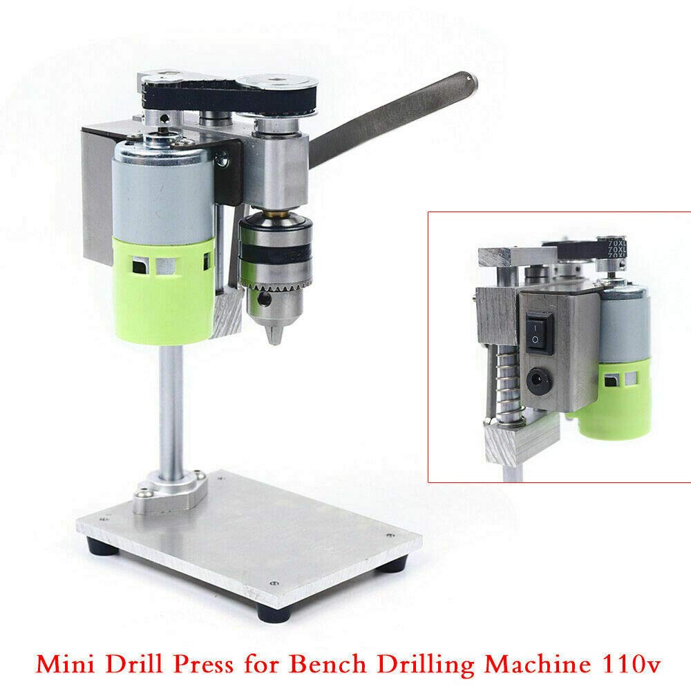 100-240V 100W Mini Drill Press Table Workbench,Variable Speed Drilling Chuck Mini Table Drill Precision Tapping Machine Milling Machine,795 Model Pure Copper Core Motor,Adjustable Speed 1000-4500 Rpm