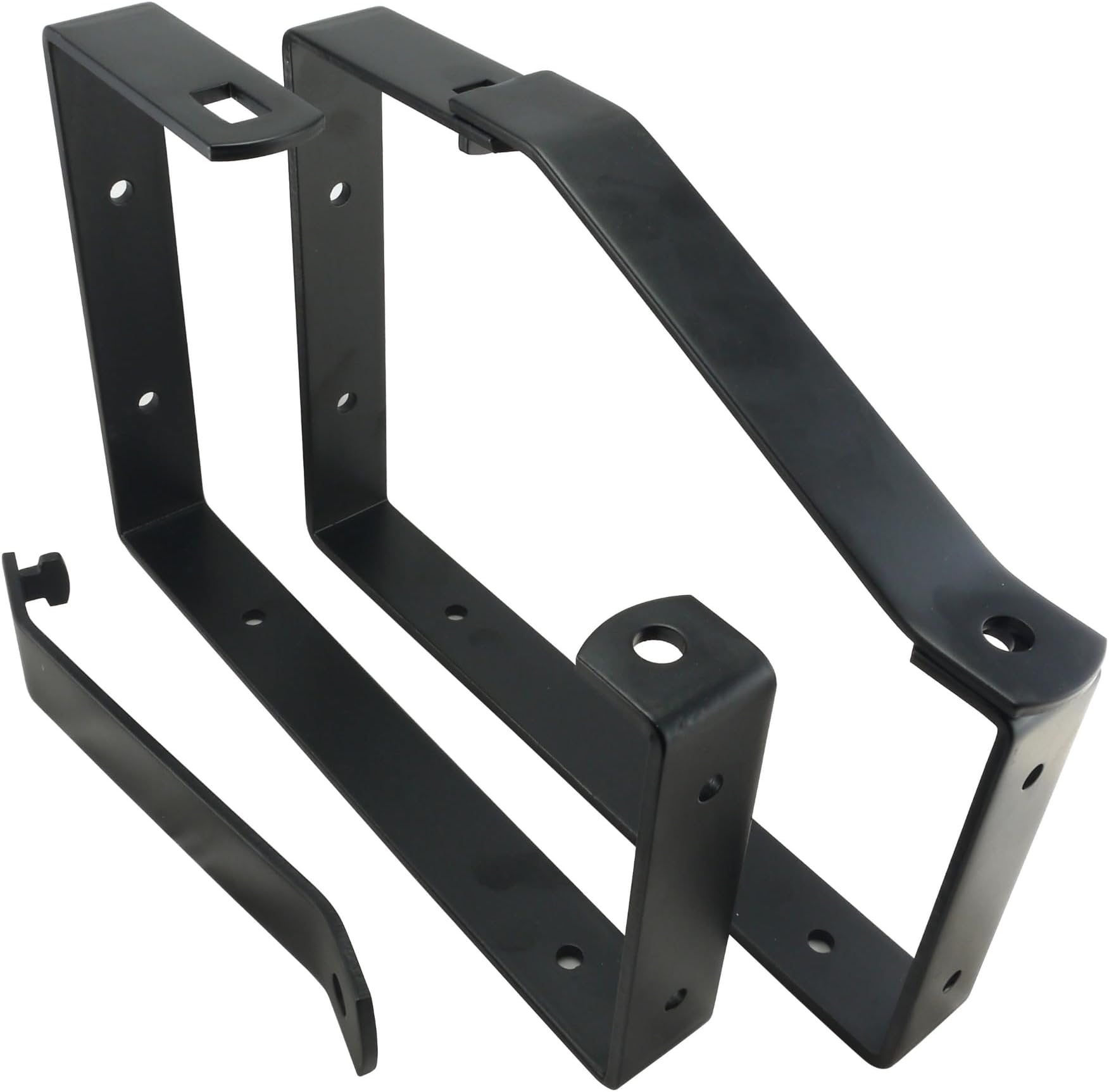 Lockable Ladder Rack Brackets (2 Pack) – Heavy Duty Wall & Ceiling Storage Hooks with Locking Bar for Ladders, Bikes & Tools – Garage & Shed Organiser