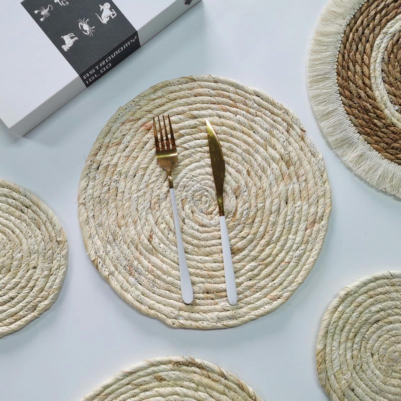 Napperons tissés anti-chaleur pour protéger votre table en bois