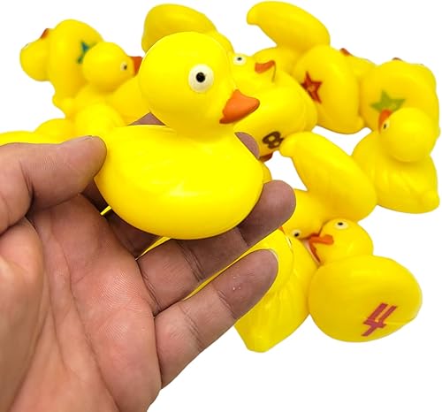 Miniatura 8 de Piscina inflable de estanque de patos (3 x 6 pulgadas) Funky Color inflable para niños que se puede utilizar como patitos de juego ponderados