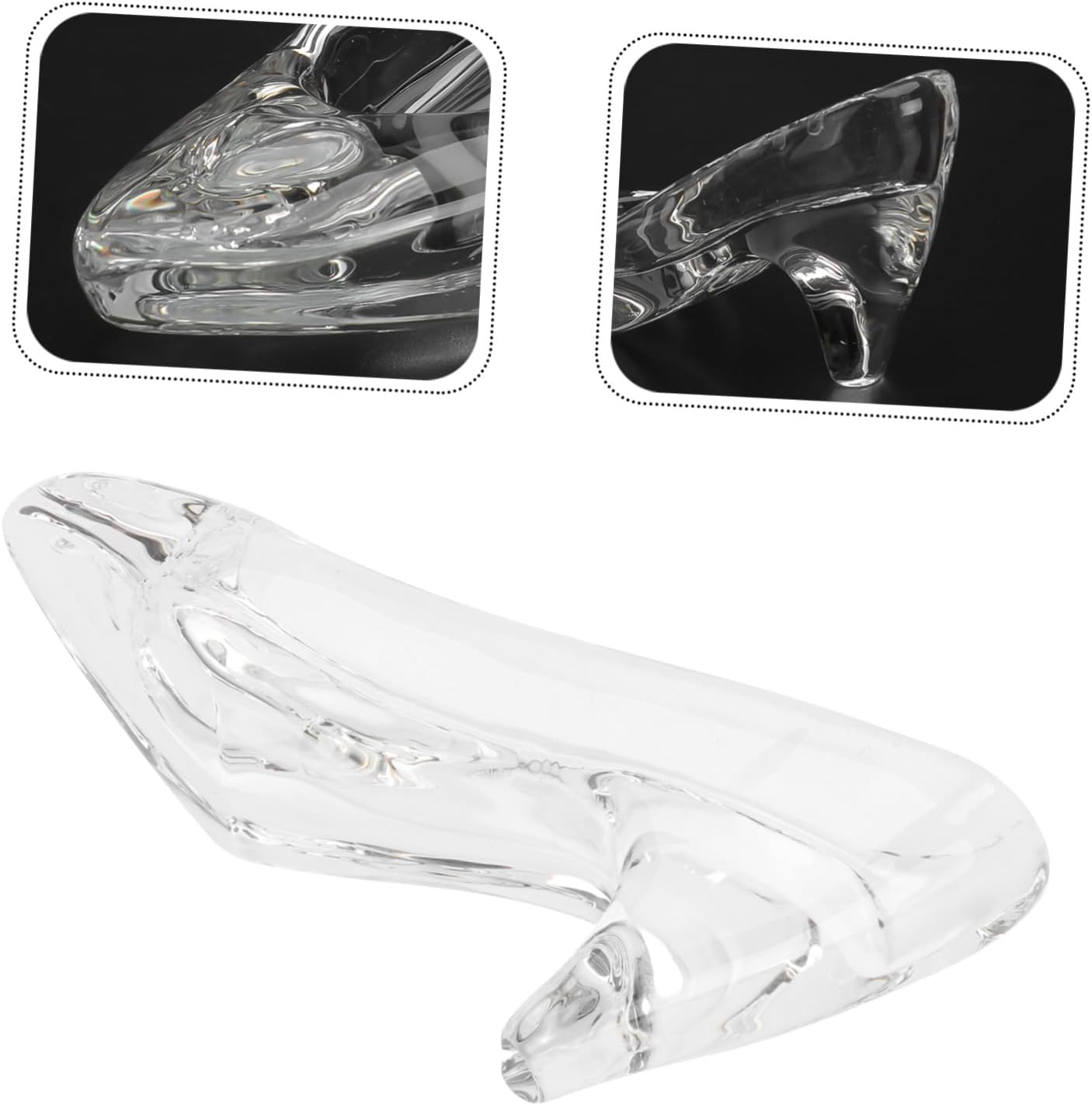 Unomor Mini Crystal High Heel Shoe Decor Elegant Decorative Accessory for Home Office Eco-Friendly Transparent Material Holidays and Events