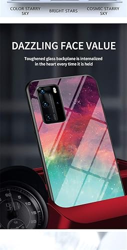 Miniatura 5 de IVY Funda de cristal templado cielo estrellado para Huawei P40 Pro+ Plus Case - C