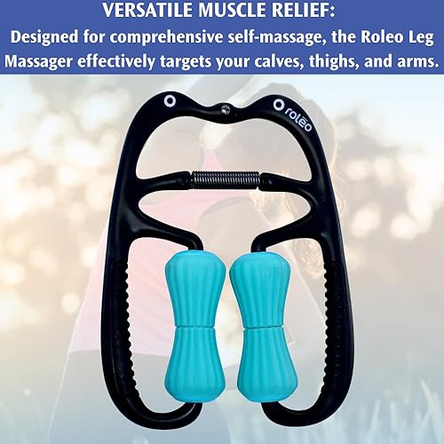 Miniatura 6 de Roleo Masajeador de piernas - Rodillo muscular, masajeador de pantorrilla, masajeador de muslos, dolor muscular, punto gatillo, rodillo de banda IT,