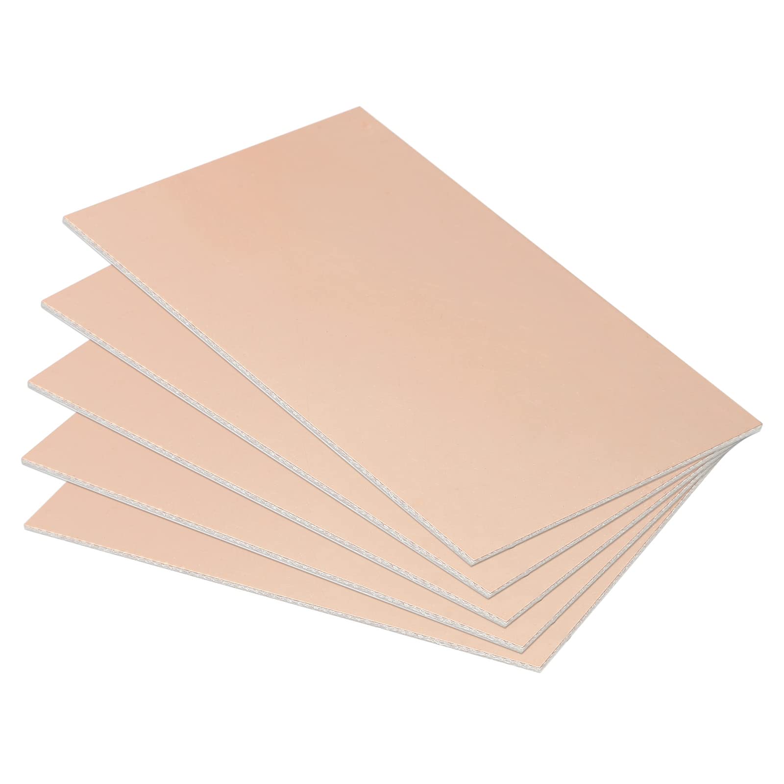 PATIKIL FR4 Laminato Rivestito in Rame a Lato Singolo PCB, 5 Pezzi 70 x 50 x 0,8mm Circuito Prototipo Universale Placcato in Rame
