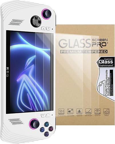 sarlar Protector de pantalla para ASUS ROG Ally [7 pulgadas], paquete de 3 películas de vidrio templado, ultra HD, dureza 9H, resistente a los