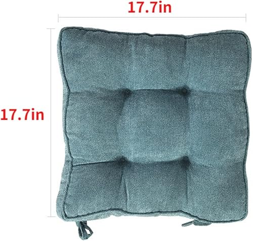 Miniatura 7 de YNGCHNG Cojines para sillas con lazos suaves cómodos antideslizantes de 4 pulgadas de grosor cuadradas para cocina comedor oficina sala de estar