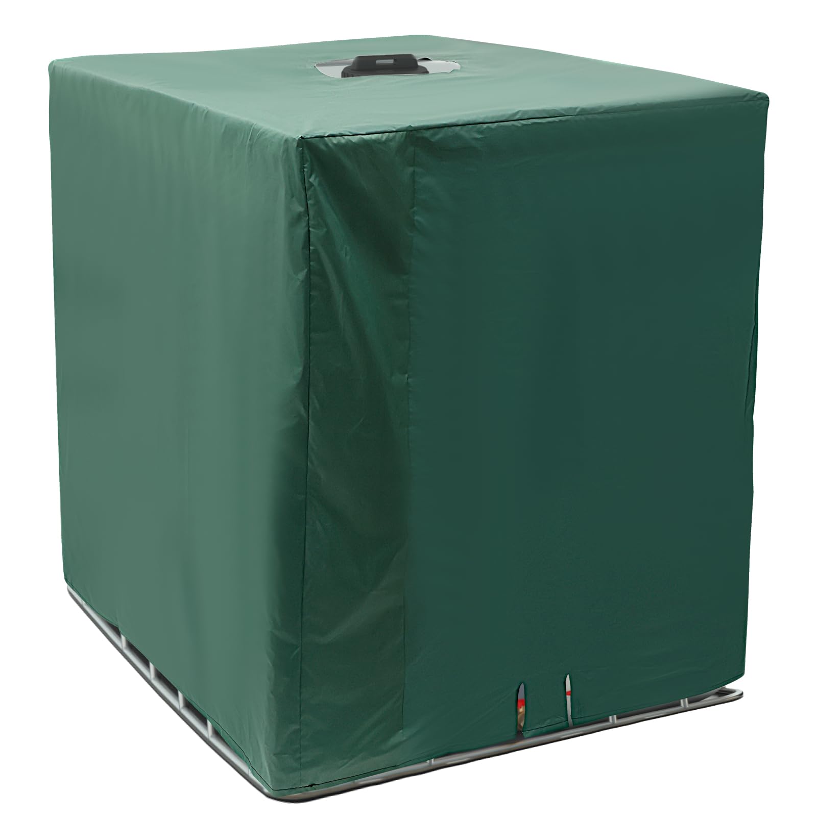 Ghshanog Green Ibc Tank Cover,1000L Water Tank Container Cover,Waterproof Oxford Protective Covers,120X100x116cm Tarpaulin Sunshade For Outdoor,Abrasion Resistant Algae Prevention Ibc Container Covering