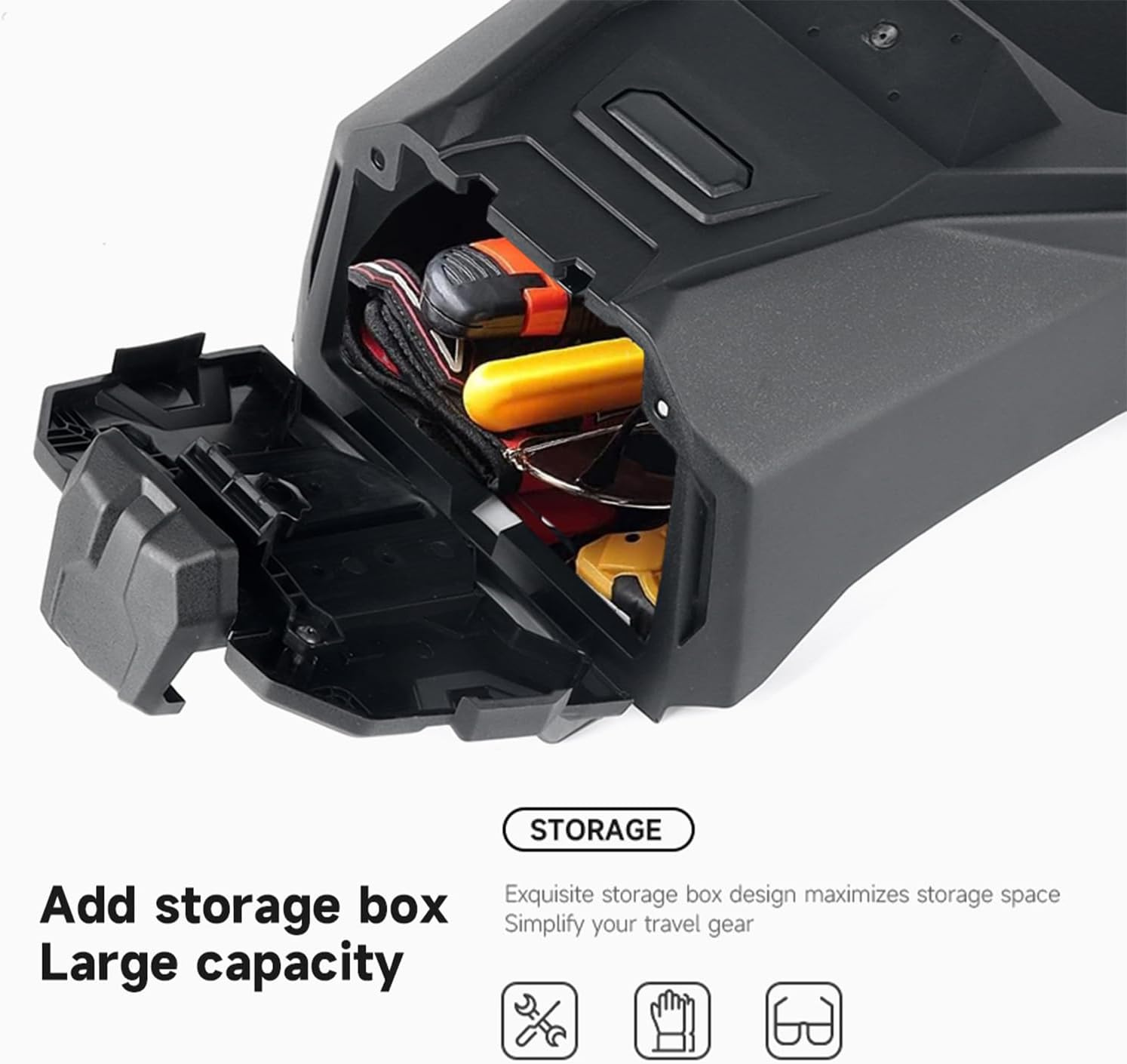 Electronic Device Holder with Storage Box GPS Tablet Phone Navigation Mounts Compatible with Can Am Maverick Trail Sport MAX Commander