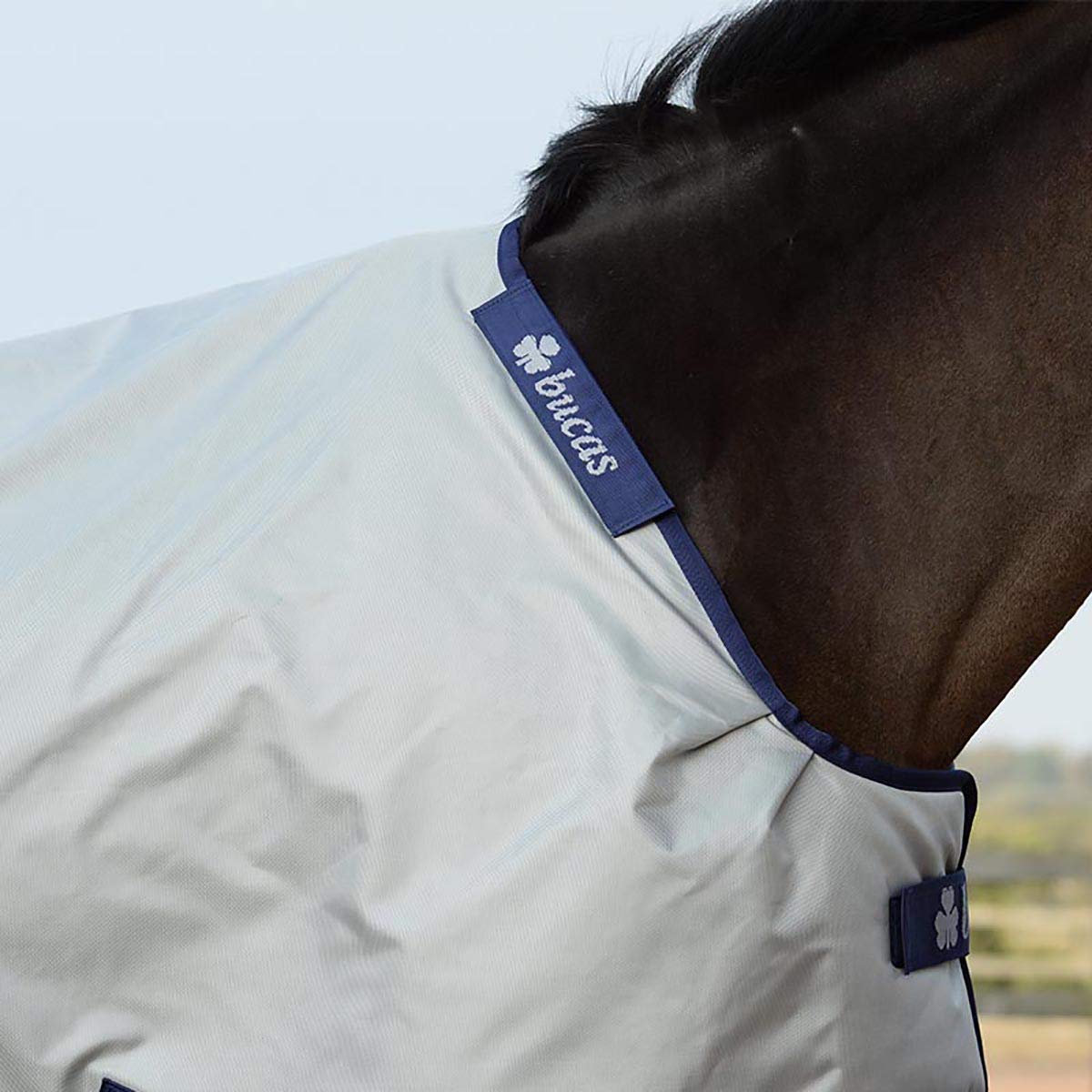 Bucas Sun-Shower 135 - Manta para Caballo, Color Plateado