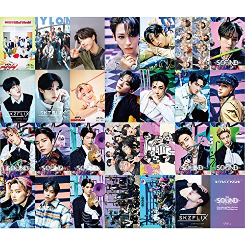 Kpop Stray Kids Photocards Set 55 Pcs 2023 New Album The Sound Lomo Cards Poster Fans Merchandise Gift For Boys And Girls #TOP5