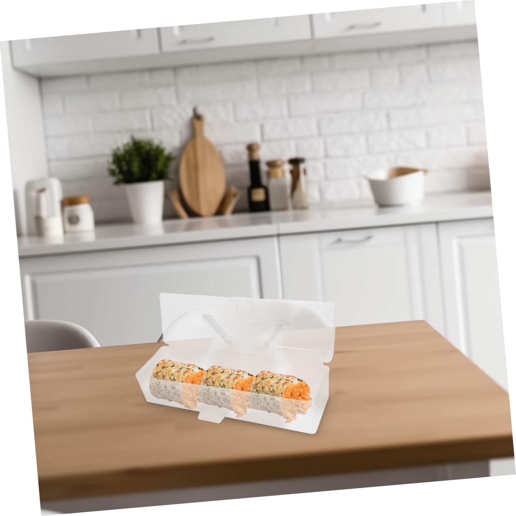 STOBAZA Roll Cake Storage Box Handheld Cake Containers Pp Material Versatile Dessert Packaging