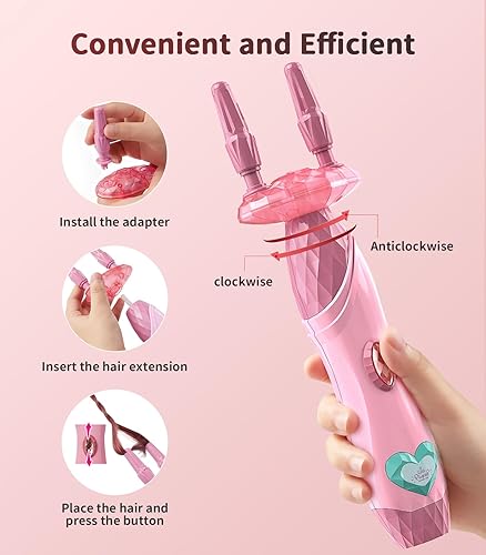 Miniatura 3 de Geyiie Juguetes de peluquería para niños, kit de maquillaje para niñas con cuentas para trenzas de cabello, juguetes de princesa, herramientas de