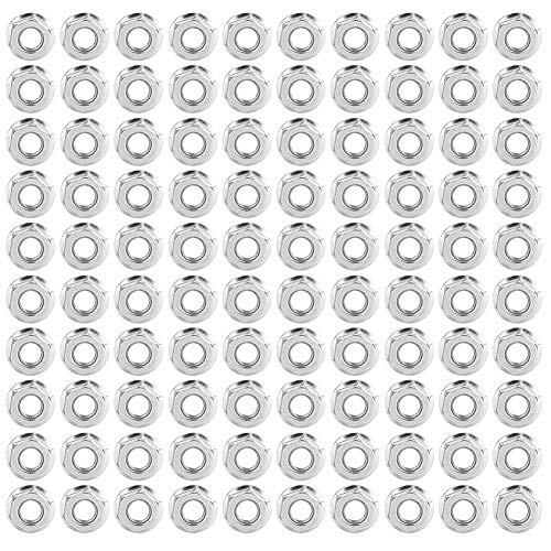 Écrou à embase hexagonale M8 en acier pour fixations mécaniques | Lot de 100pcs