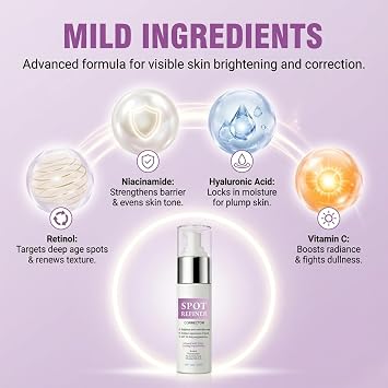 Dark Spot Remover for Face and Body, Dark Spot Corrector with SPF 50, Melasma Cream for Face with Niacinamide, Age Spot Remover for Sun Spots & Hyperpigmentation, Even Skin Tone, 50g