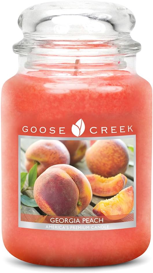 Goose Creek 24 oz. Candle Jar Georgia Peach, Wax