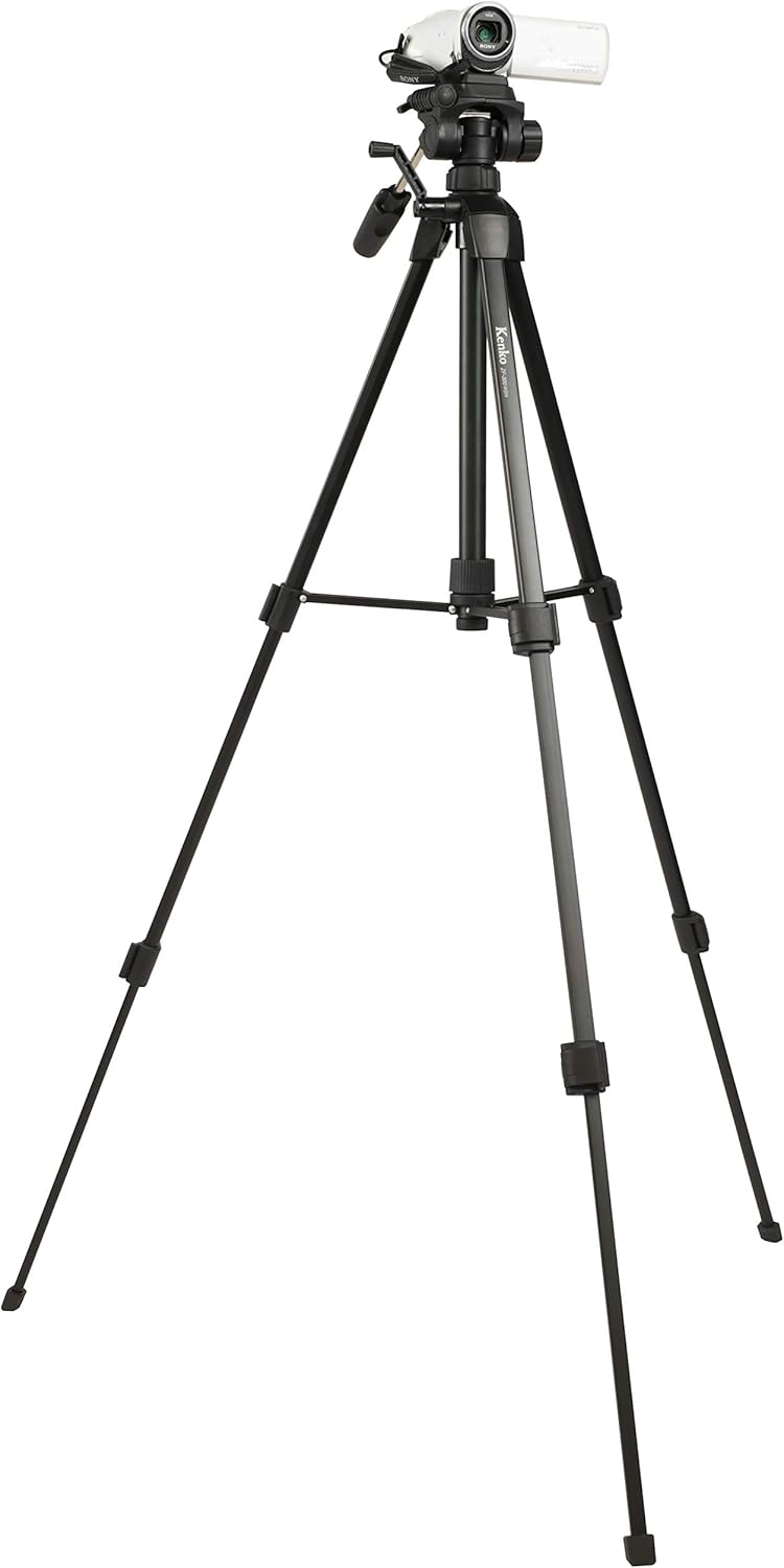 Kenko ZF-300WSH Tripod with Smartphone Holder, 3 Tiers, Quick Shoe Type, Maximum Loading Weight 4.4 lbs (2 kg) 520215