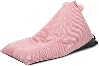 MIMI KING Infantil Lazy Sofá Bean Bag extraíble y Lavable Sola Silla para el Dormitorio de la Sala Mirador Sala de Estudio,Candy Pink Corduroy,EPP