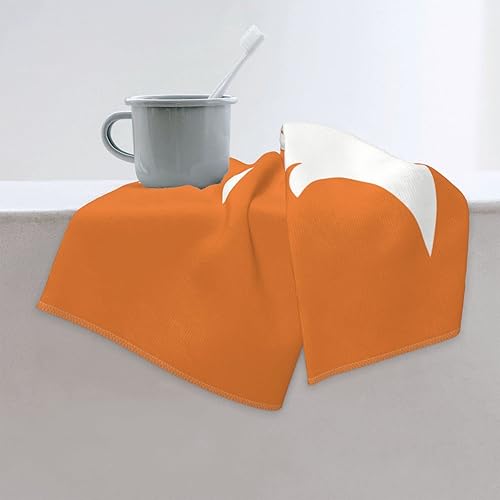 Miniatura 7 de VARUN Toallas largas de mano con diseño de zorro de dibujos animados, ultra suave, diseño de animales del bosque, acuarela, toallas de lujo