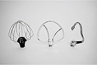 Vista 9 de CULINARY CHEF - Batidora de pie de 4.5L con cuenco de acero inoxidable, batidora eléctrica de cocina con cabezal abatible, gancho para masa, batidor