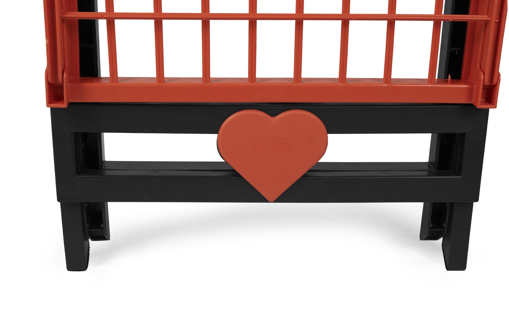 Foppapedretti Stendibiancheria GIO'STYLE GioStyle Portabiancheria Love | Lilla | Capacitu00e0 45 L | Made In Italy | Decoro Cuore | Realizzato In PP Stendino Allungabile