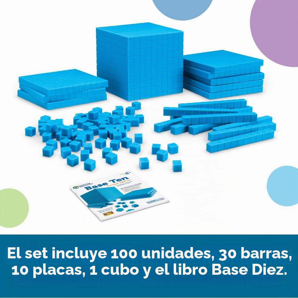 Learning Resources Set de Base Diez con Ranuras para Principiantes