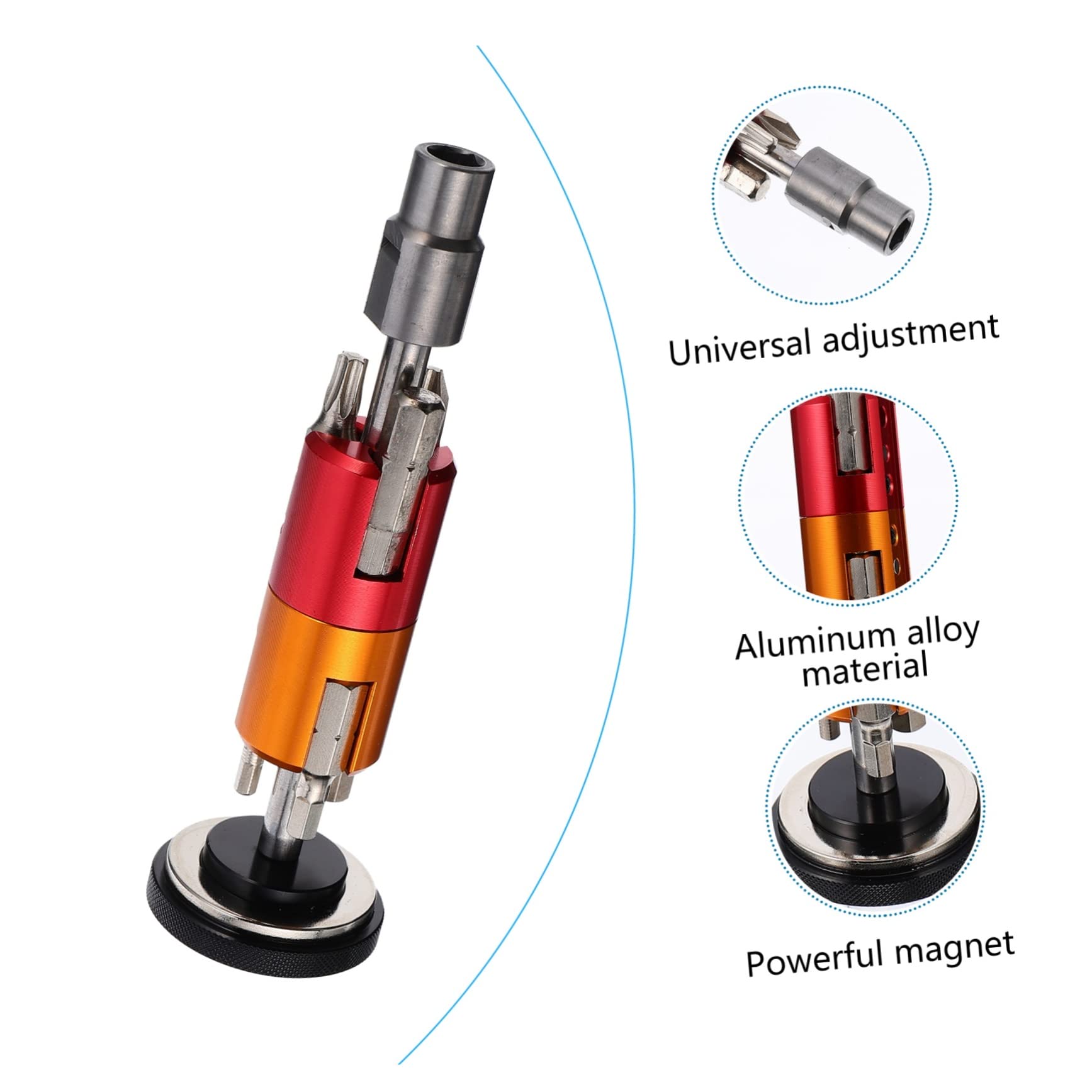 BESPORTBLE 2 Pz Strumenti per La Riparazione Kit Cacciavite a Cricchetto Cacciavite a Cricchetto per Bici Mini Cacciavite a Punta Mini Bici Ruotare Gruppo Tondo Precisione Lega di Alluminio