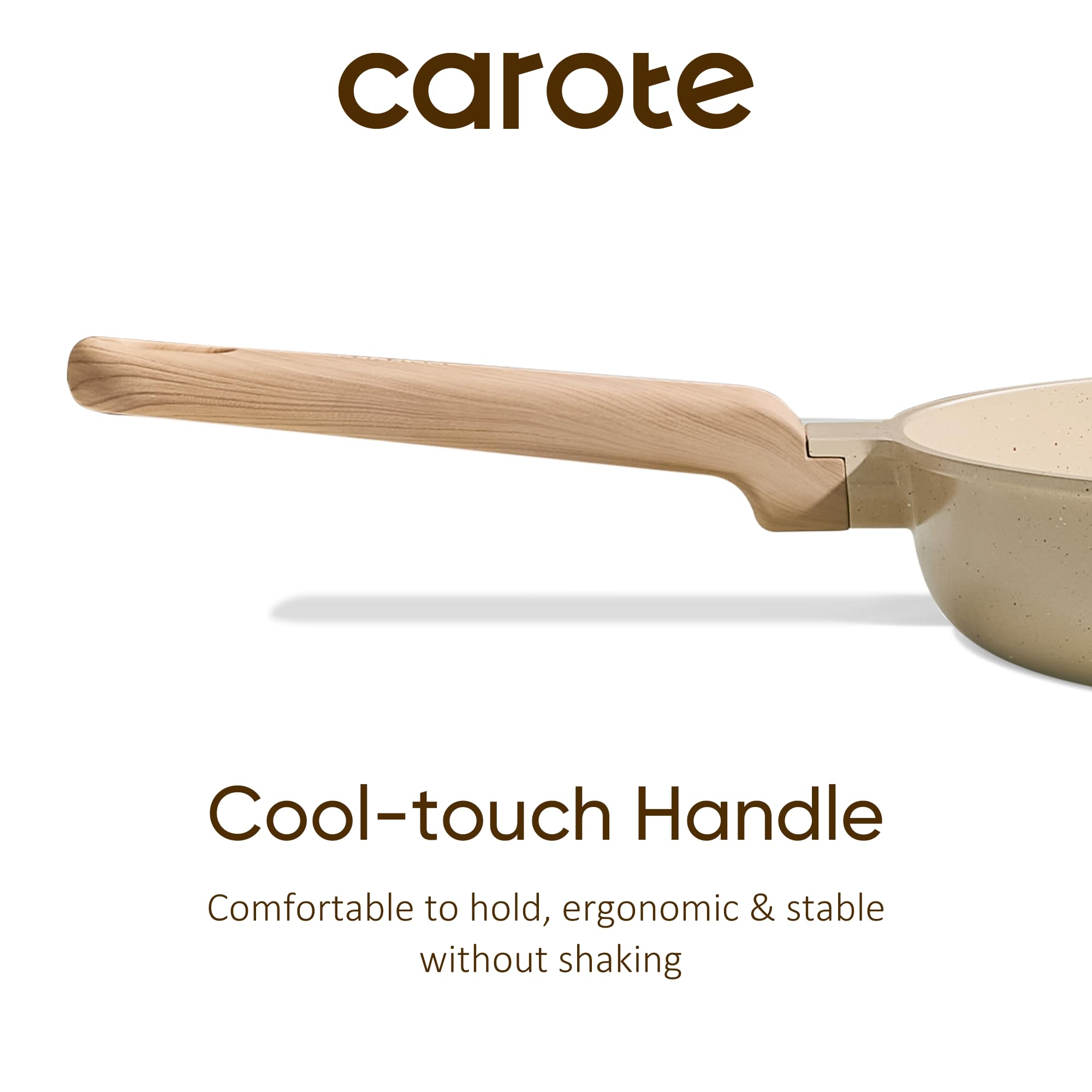CAROTE 10" Ceramic Nonstick Frying Pan -5