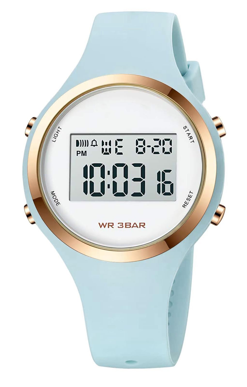 Women's Outdoor Sport Watches Alarm Clock Waterproof LED Digital Watch