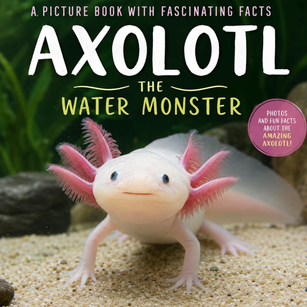 Axolotl Picture Book with Fascinating Facts: Axolotl Book for Kids Ages 4-8 (Wildlife Wonders)