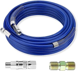 Upgraded 50ft Airless Paint Hose for Graco Sprayers - 4300 PSI High Pressure, Reinforced Brass Wire Braid - Compatible with Graco Magnum, Ultra, TrueCoat, RAC Series