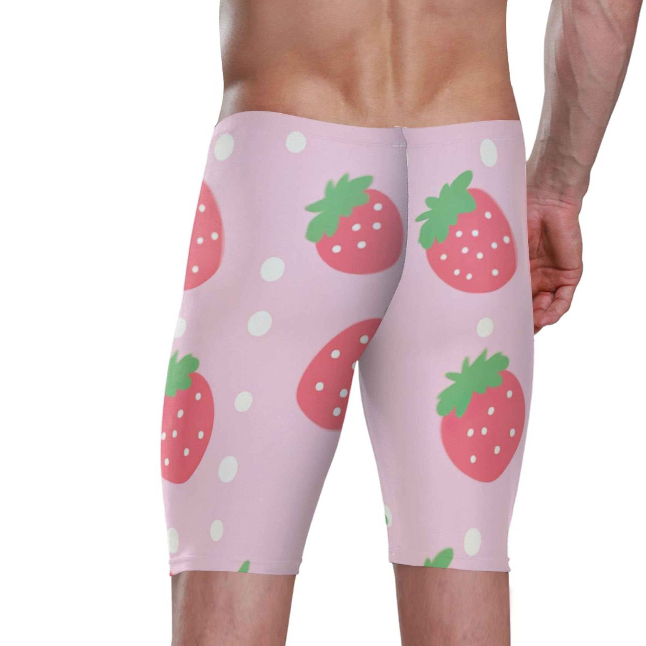 UMIRIKO Strawberry Fruit Swim Jammers Swimsuit for Men XXL B0400141