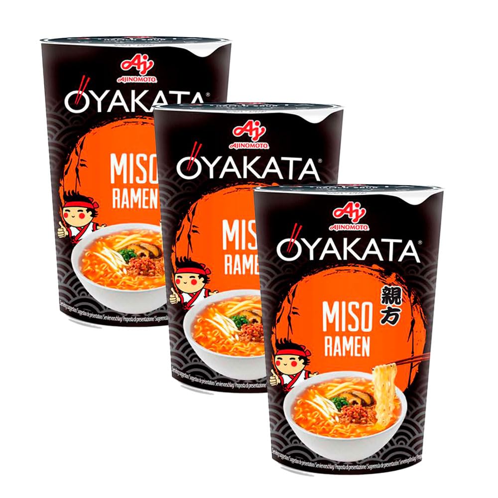 Ramen Instantáneo Sabor Miso en Vaso 66 g Pack 3