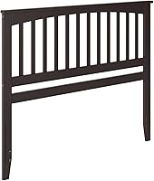 Vista 10 de Atlantic, muebles con cabecera tipo Mission, Madera, Espresso