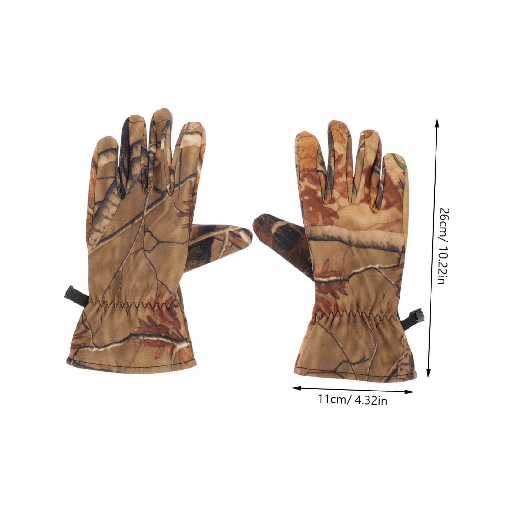 ERINGOGO Guantes de Caza Impermeables y Antideslizantes con Forro Polar para Hombre Guantes de para Exteriores Resistentes al Agua Frío para Invierno