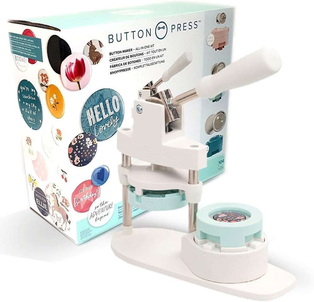 We R Memory Keepers Button Press Bundle-104 Pieces