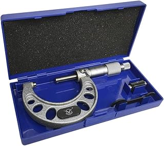 MH GLOBAL SNK Style Outside Micrometer 1-2 Inch Ratchet Stop Solid Metal Frame