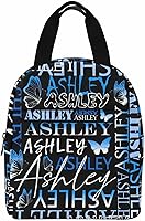 Vista 10 de InterestPrint Bolsa de almuerzo personalizada con nombre, lonchera de mariposa rosa degradada, regalo personalizado para nieta, nieto, sobrino