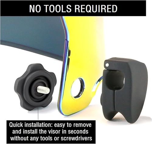 Miniatura 5 de Clips de repuesto para visera de fútbol para casco de fútbol, ajuste universal (1 par)