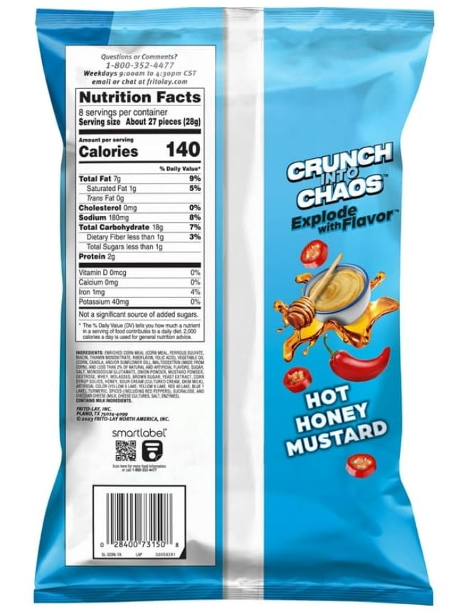 Miniatura 2 de Doritos Dinamita Sticks Smoky Chile Queso (2Pack)(8oz Bags) (Hot Honey Mustard)