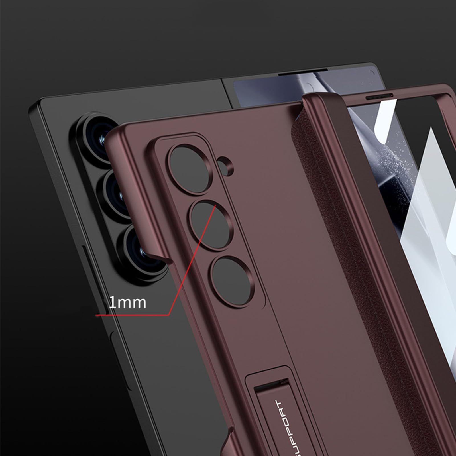 Cover Per Samsung Galaxy Z Fold 8 Ultra, Pieghevole Supporto Anti-Graffio