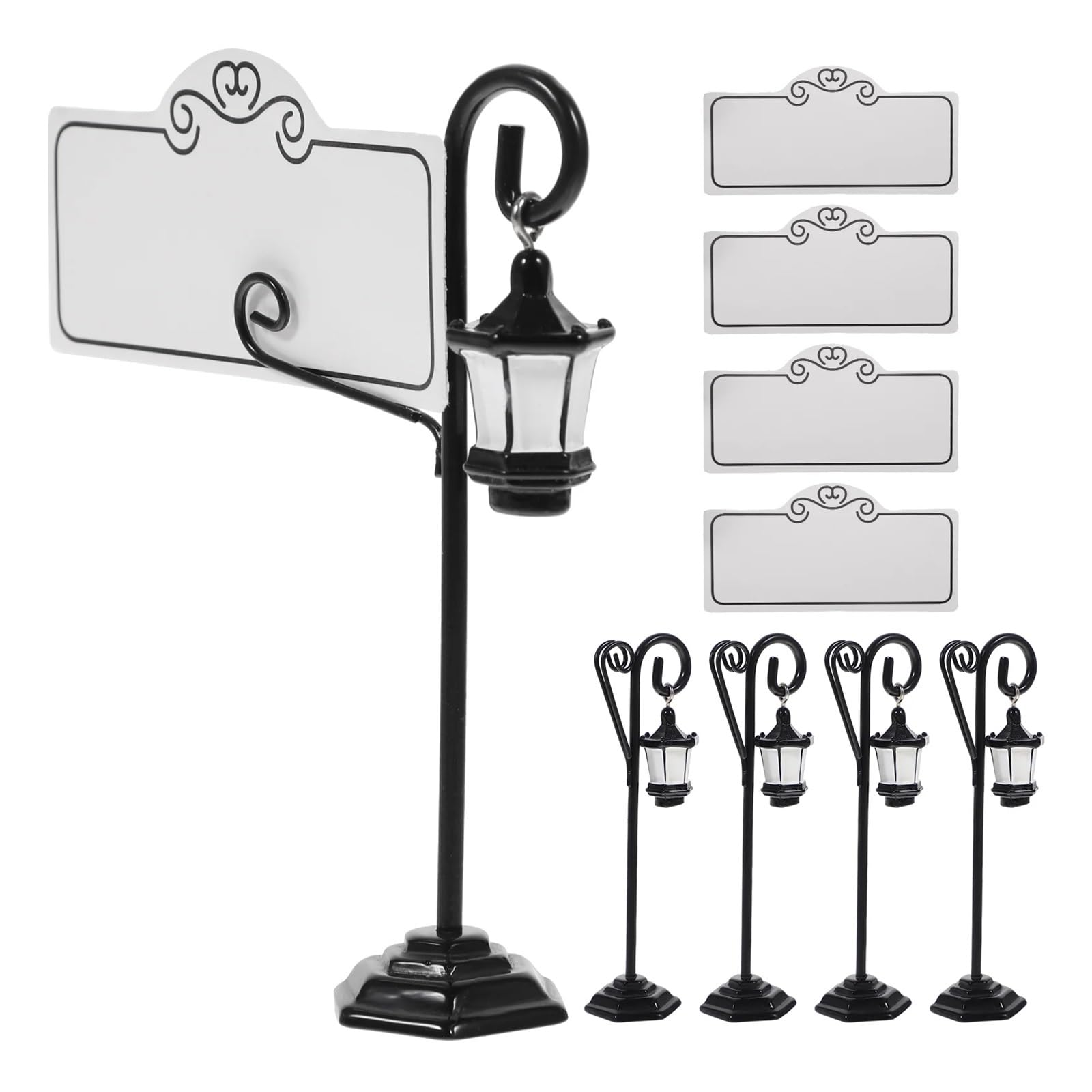 BMKGODN card stand， 5pcs Table Number Stands With Cards Seat Card Plate Holder Wedding Supplies
