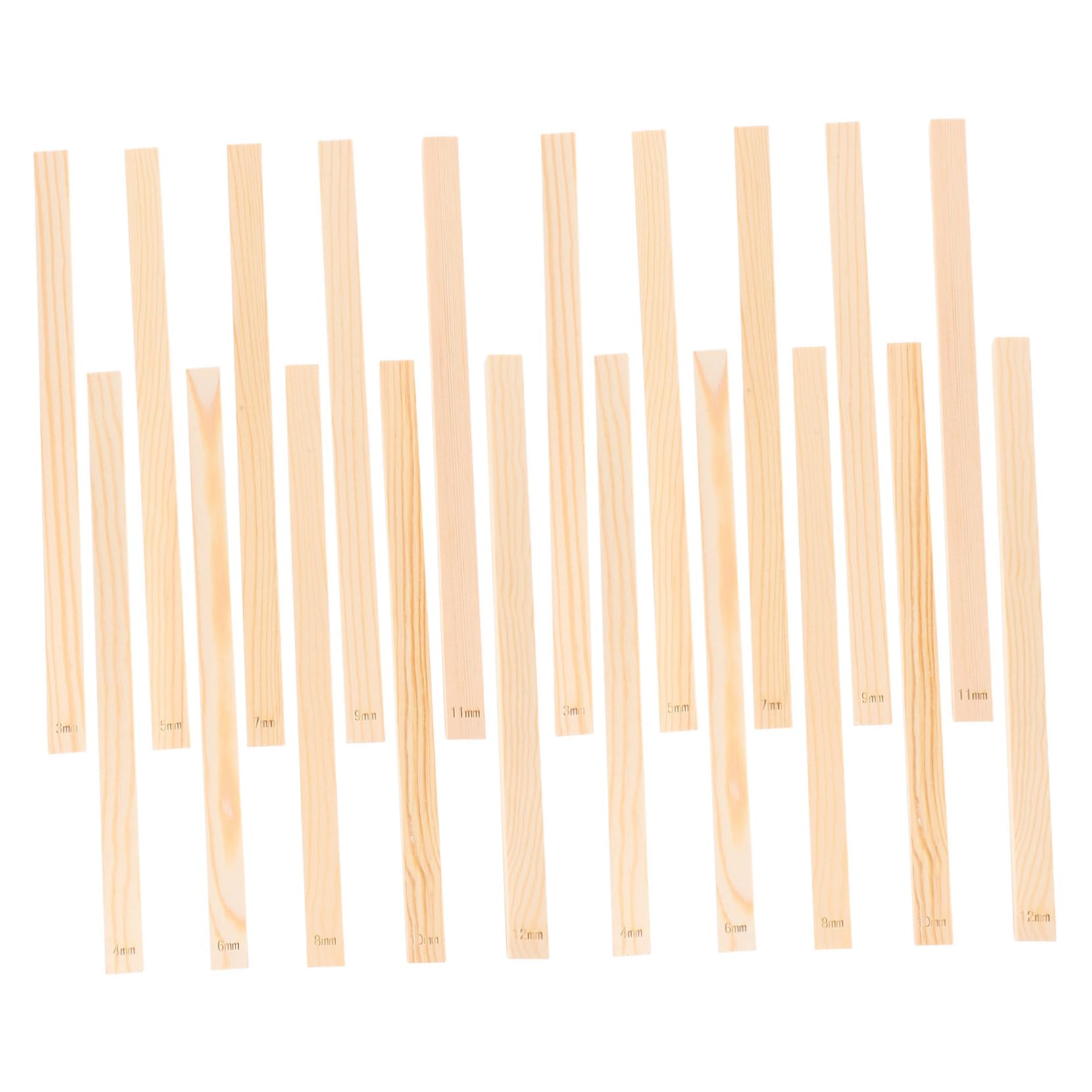 SEWACC Bâtonnets de Guidage en Bois pour Poterie, 20 Pièces, Beige