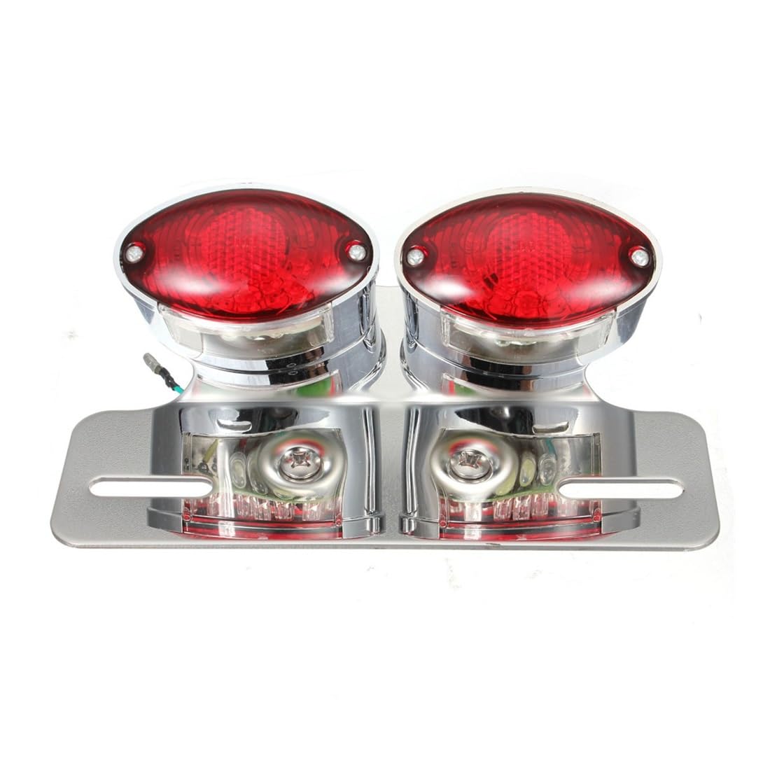 DAGMARA Moto Freno Luces Trasera Cola 1x Accesorios Modificados para Motocicleta, Luz Trasera LED, Placa de Freno, Luces Traseras, Intermitentes para Custom Personalizada