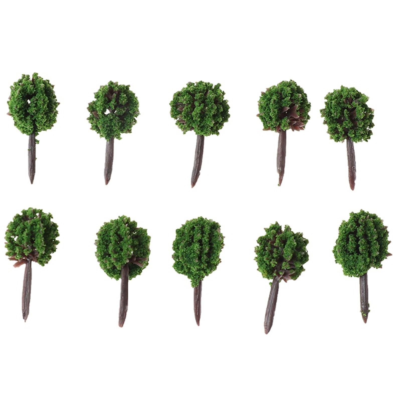 DUNSBY Model Trees 20pcs Ball-shaped Flower Model Trees Landscape Train Layout Garden Scenery Miniature(2.5cm)