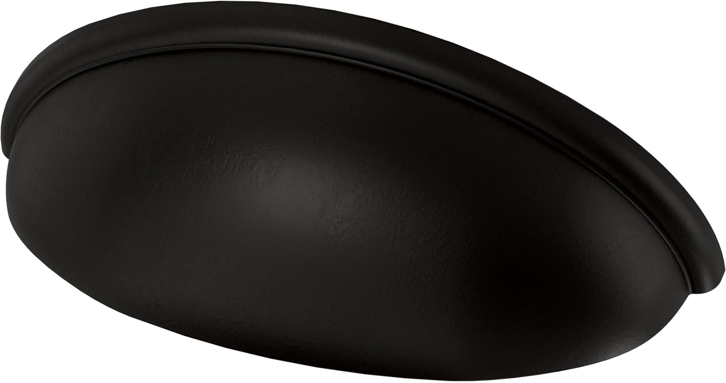 Franklin Brass P34702K-FB-B Cup Pulls Cabinet Drawer Handle 3" (76mm), Black, 5-Pack