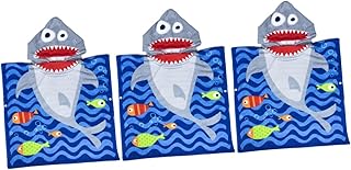 NOLITOY Toalha Com Capuz Para Meninos 3 Peças Toalha Com Capuz Para Crianças Toalha Com Capuz Para Bebês Toalha De Praia Com Capuz Toalha De Banho De Microfibra Toalhetes De Banho