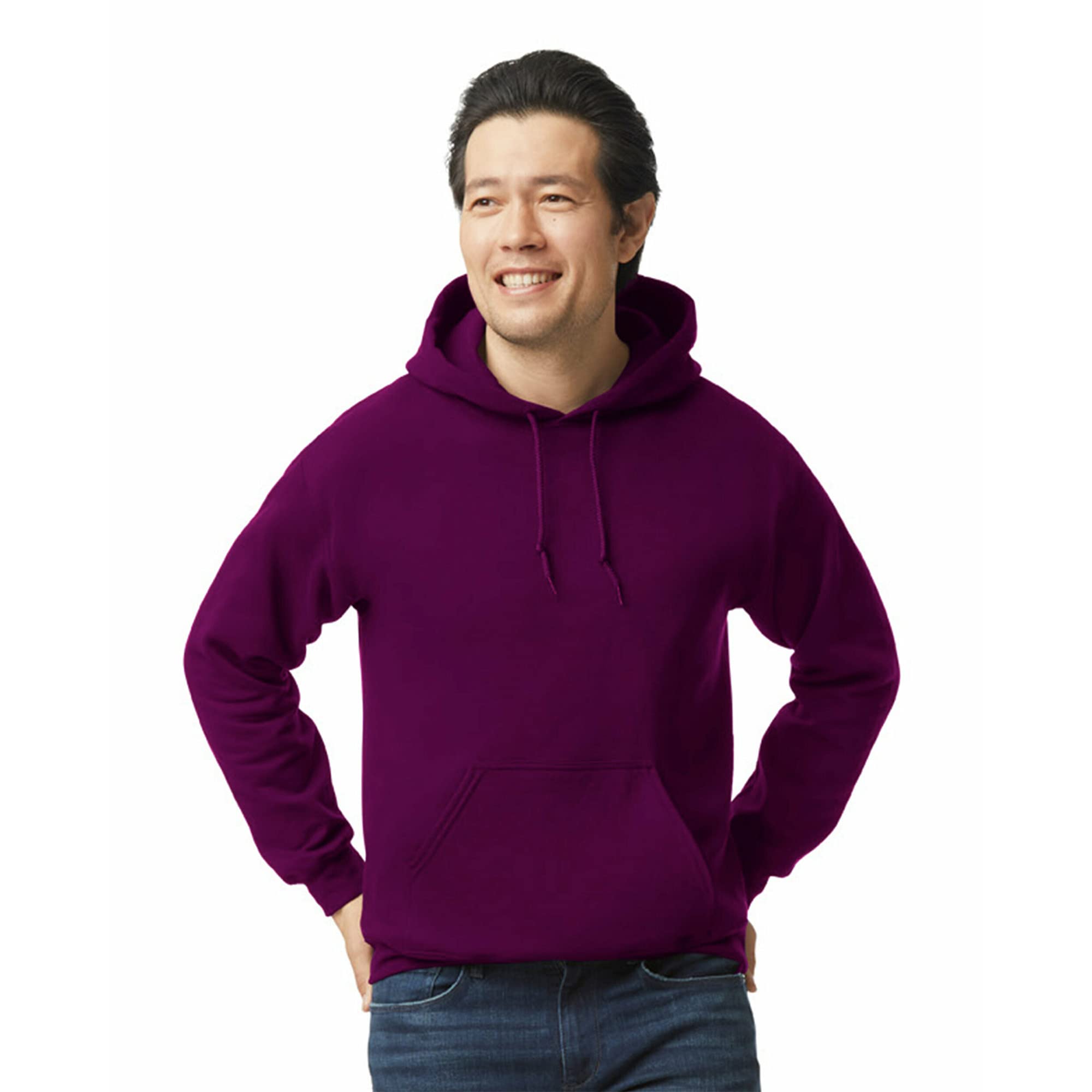 Gildan Heavy Blend Adult Unisex Hooded Sweatshirt/Hoodie (L) (Maroon)