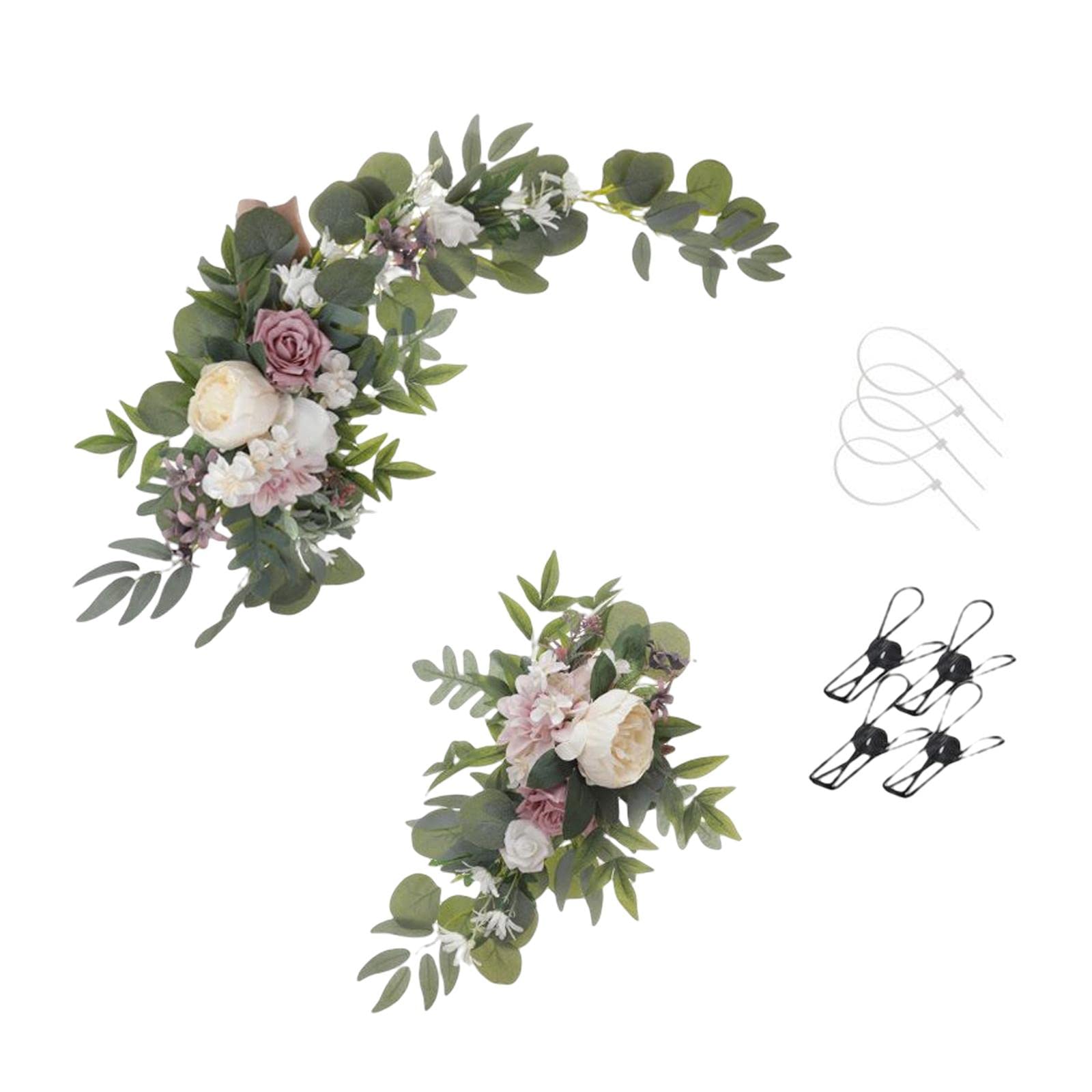Couronne porte d'entrée artificielle sans entretien pour embellir durablement vos murs de maison