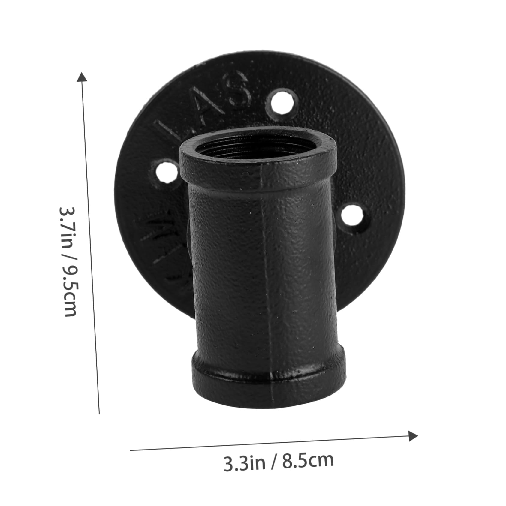 OUNONA 1Pc Wall Mounted Wine Display Rack Decorative Wine Holder for Home Bar Restaurant Black Industrial Style